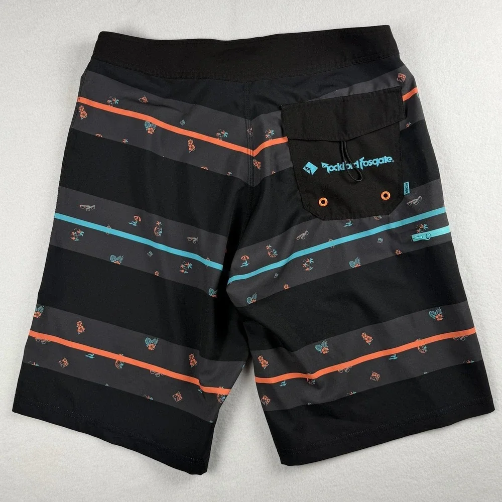 Rockford‎ x Dixxon Men's Unlined Boardshorts Black Sz 34
